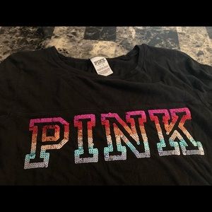 PINK sequin tee